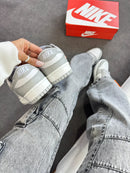 DUNK LOW BRANCO CINZA